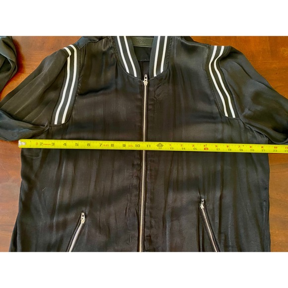 Blank NYC Black Bomber Jacket Size Medium - Picture 4 of 6